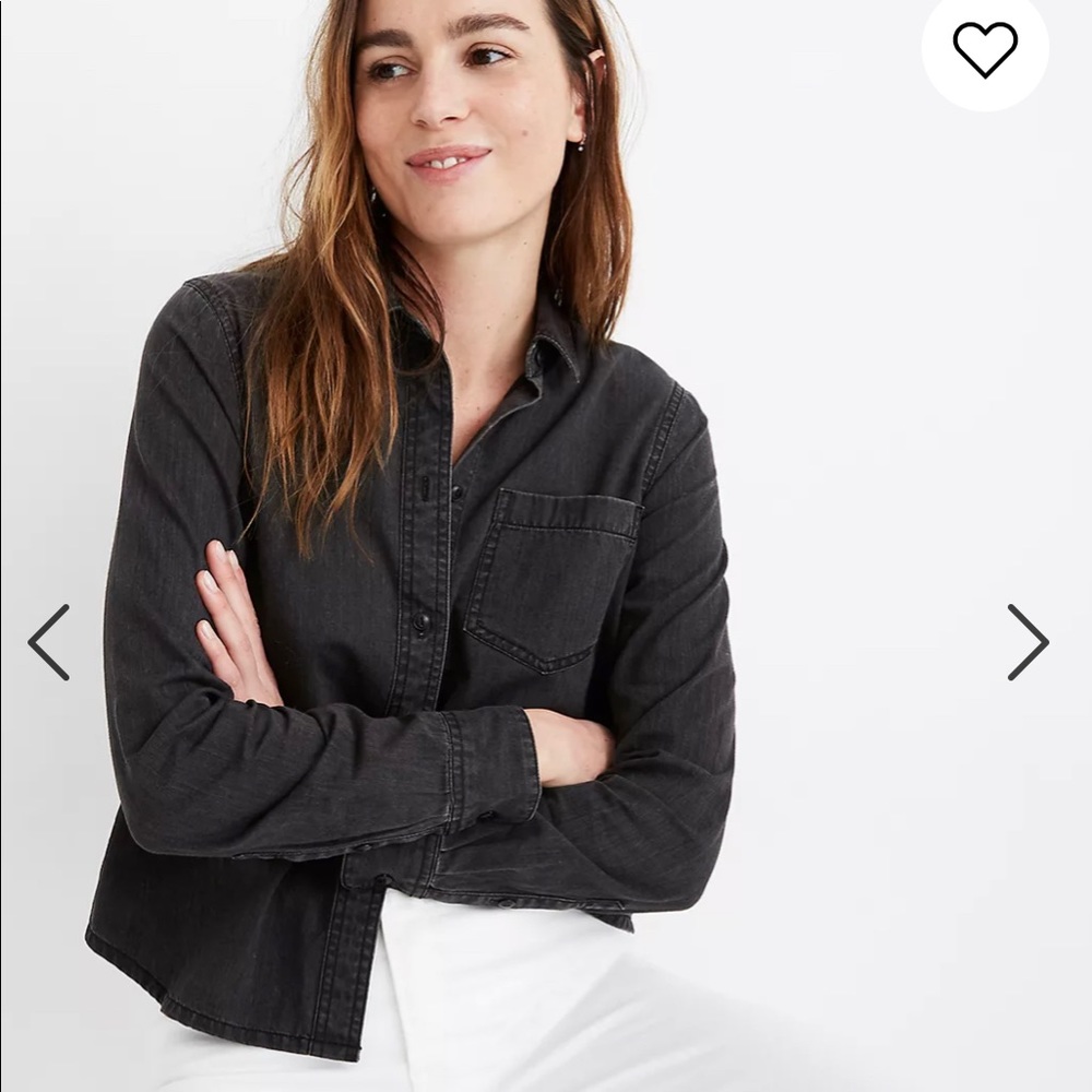 Madewell Shrunken Ex-Boyfriend Shirt Lunar Wash